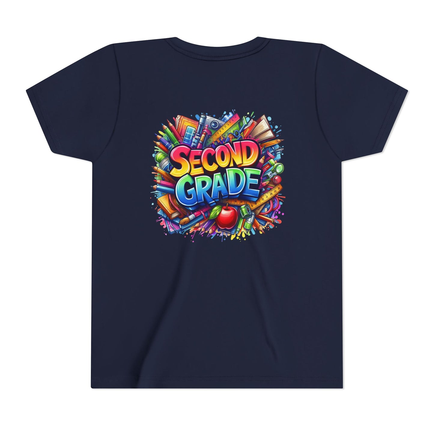 Second Grade Youth Tee — Colorful Back-to-School Kids T-Shirt