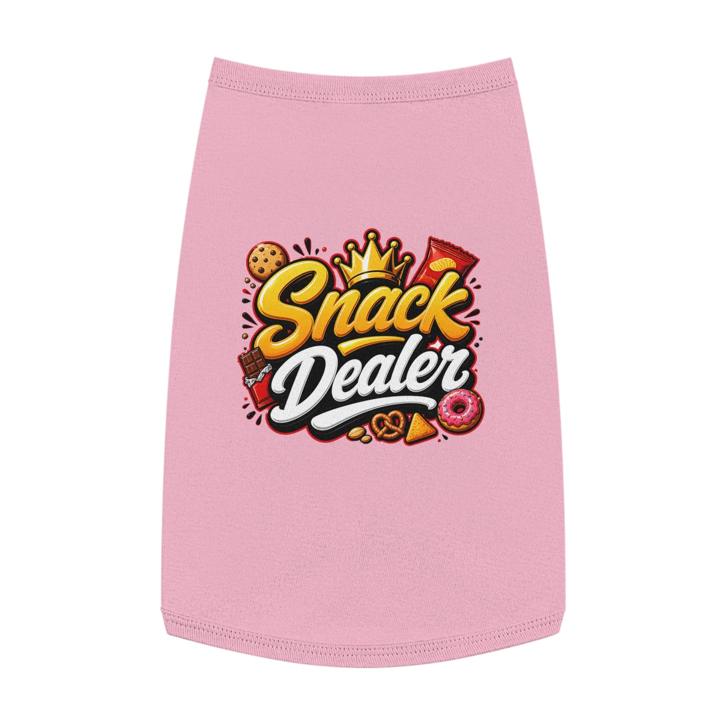 Snack Dealer Pet Tank Top – Funny Treat Lover Dog Shirt