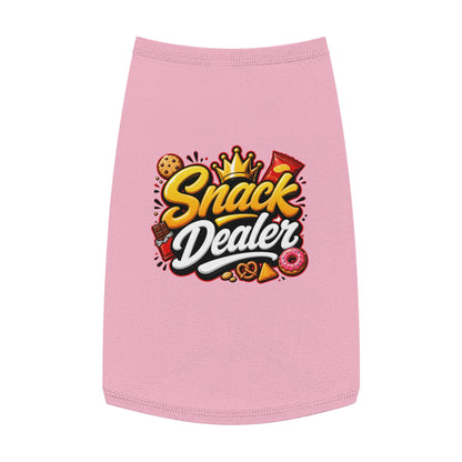 Snack Dealer Pet Tank Top – Funny Treat Lover Dog Shirt