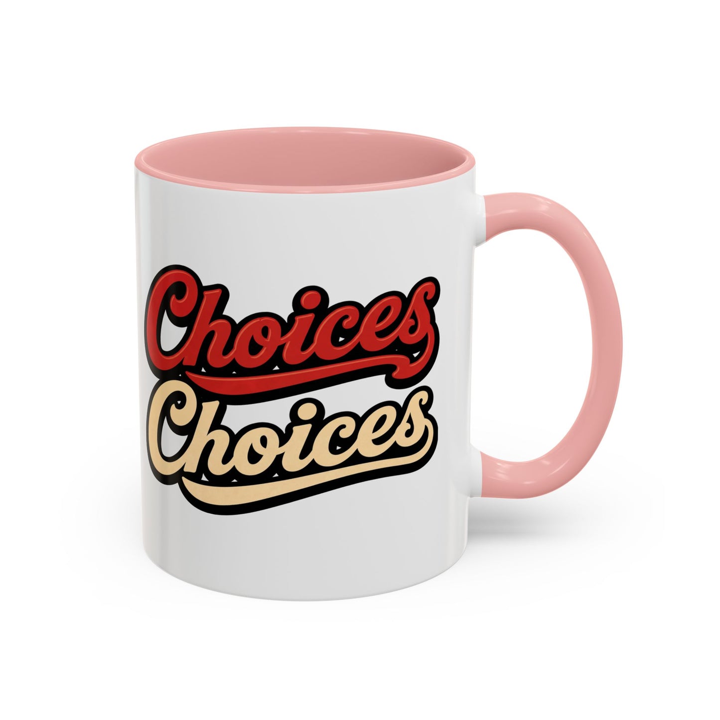 Choices Retro Accent Coffee Mug — Vintage Script 11/15oz