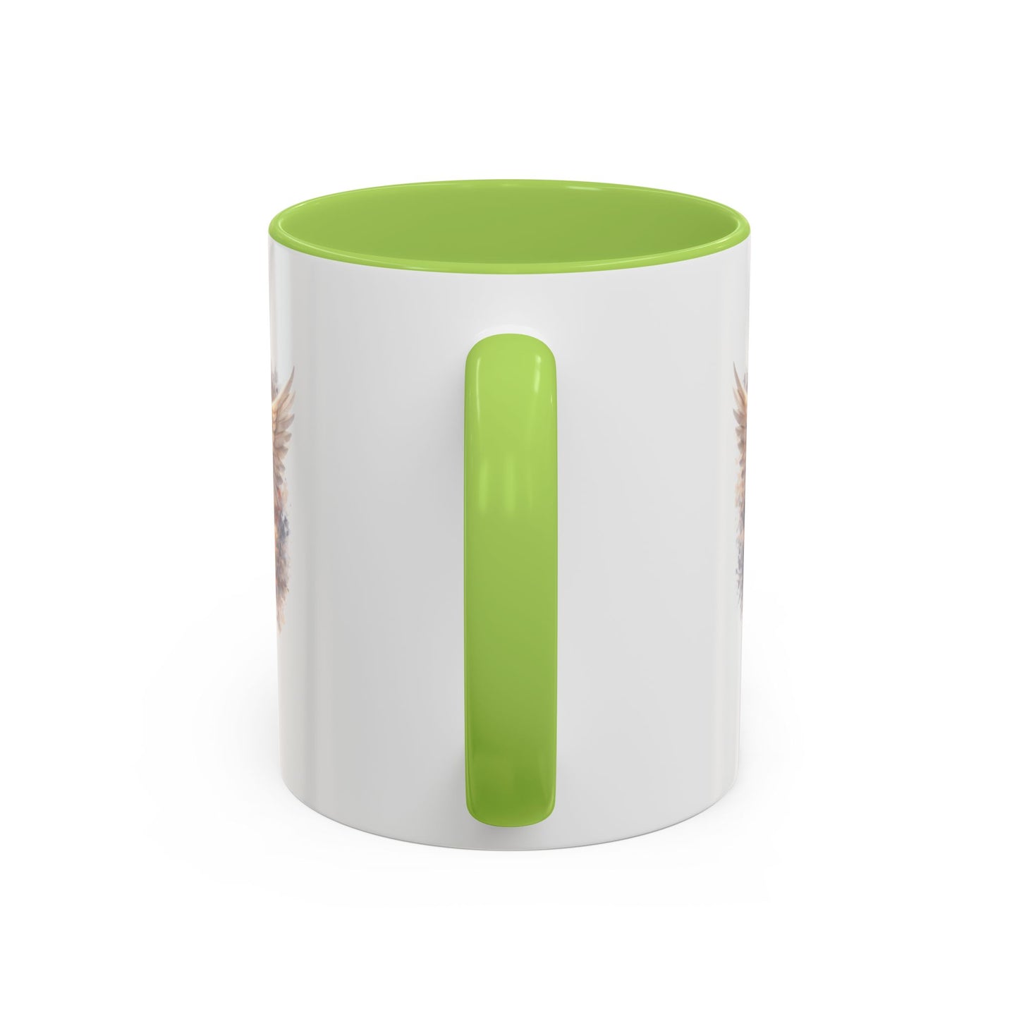 9/11 Never Forget Accent Coffee Mug — Memorial Tribute Ceramic Mug