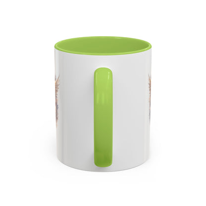 9/11 Never Forget Accent Coffee Mug — Memorial Tribute Ceramic Mug