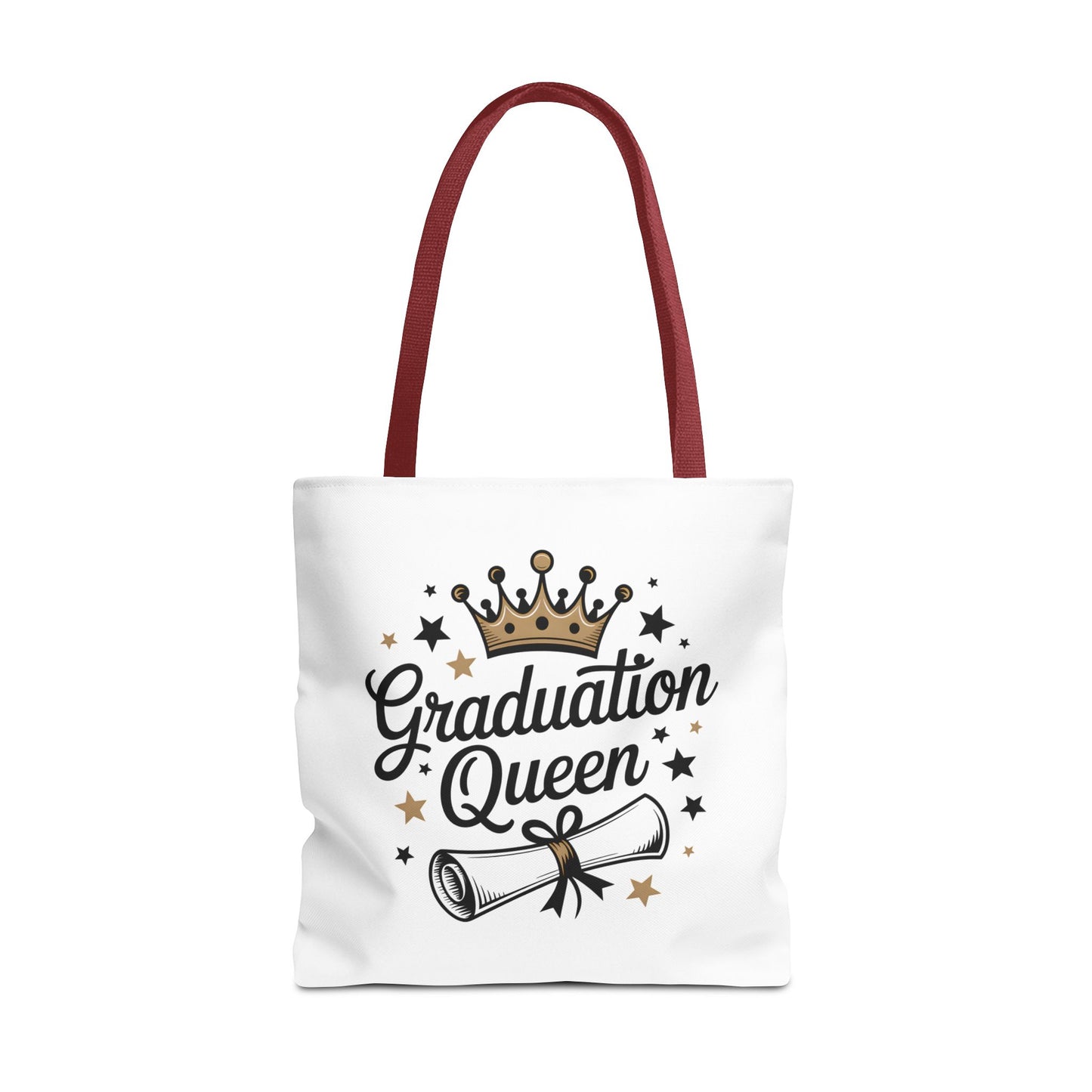 Graduation Queen Tote Bag – Crown & Diploma Commencement Gift