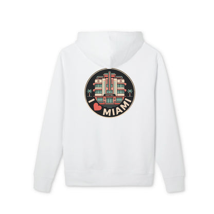 Miami Art Deco Hoodie — I  Miami Vintage Travel Sweatshirt
