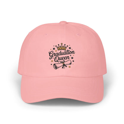 Graduation Queen Dad Cap – Embroidered Crown & Diploma Graduation Hat