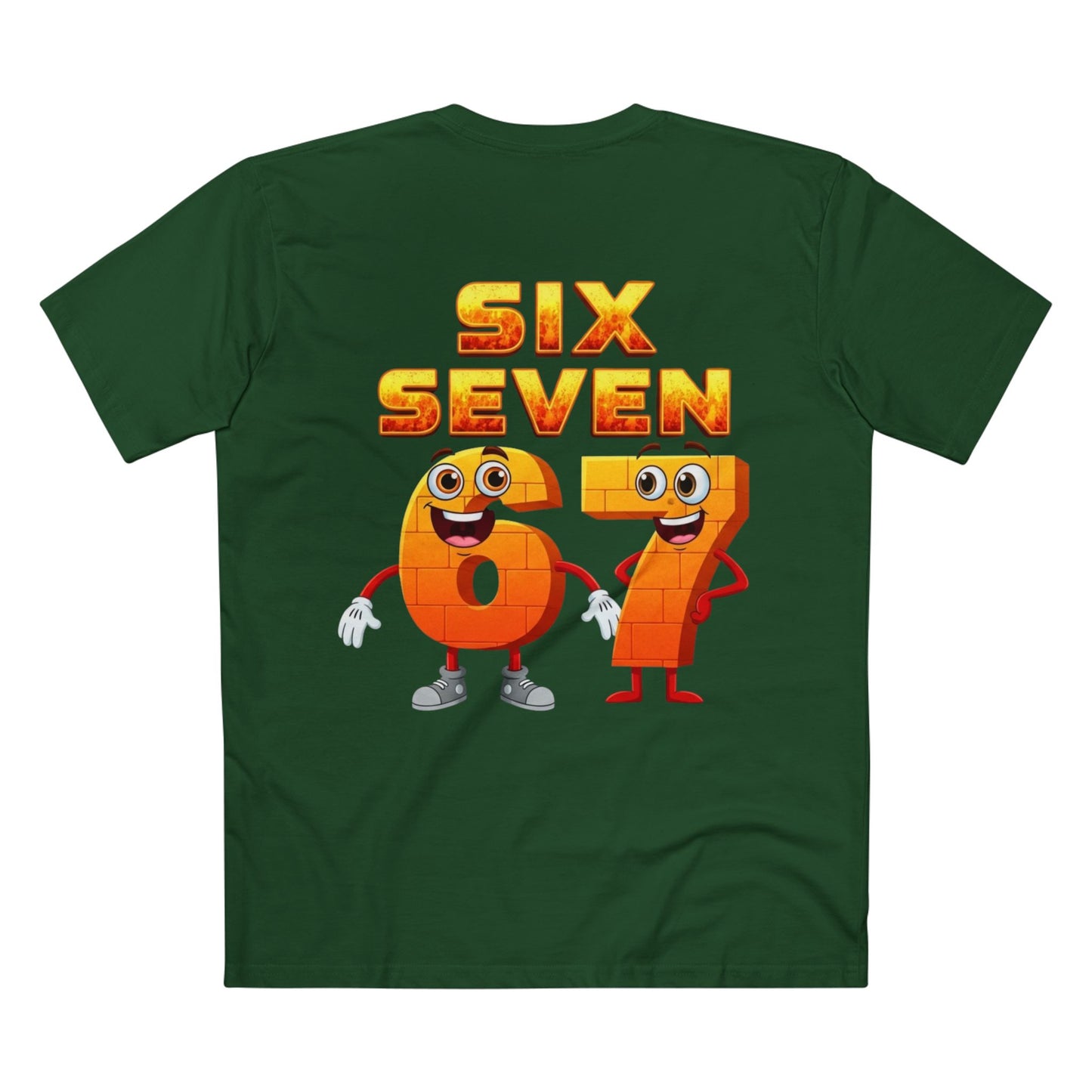 Six Seven 67 Cartoon Tee – Funny Number Graphic T-Shirt