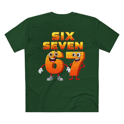 Six Seven 67 Cartoon Tee – Funny Number Graphic T-Shirt