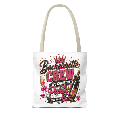 Bachelorette Crew Party Tote Bag — 'We Came to Party' Bridal Shower Gift