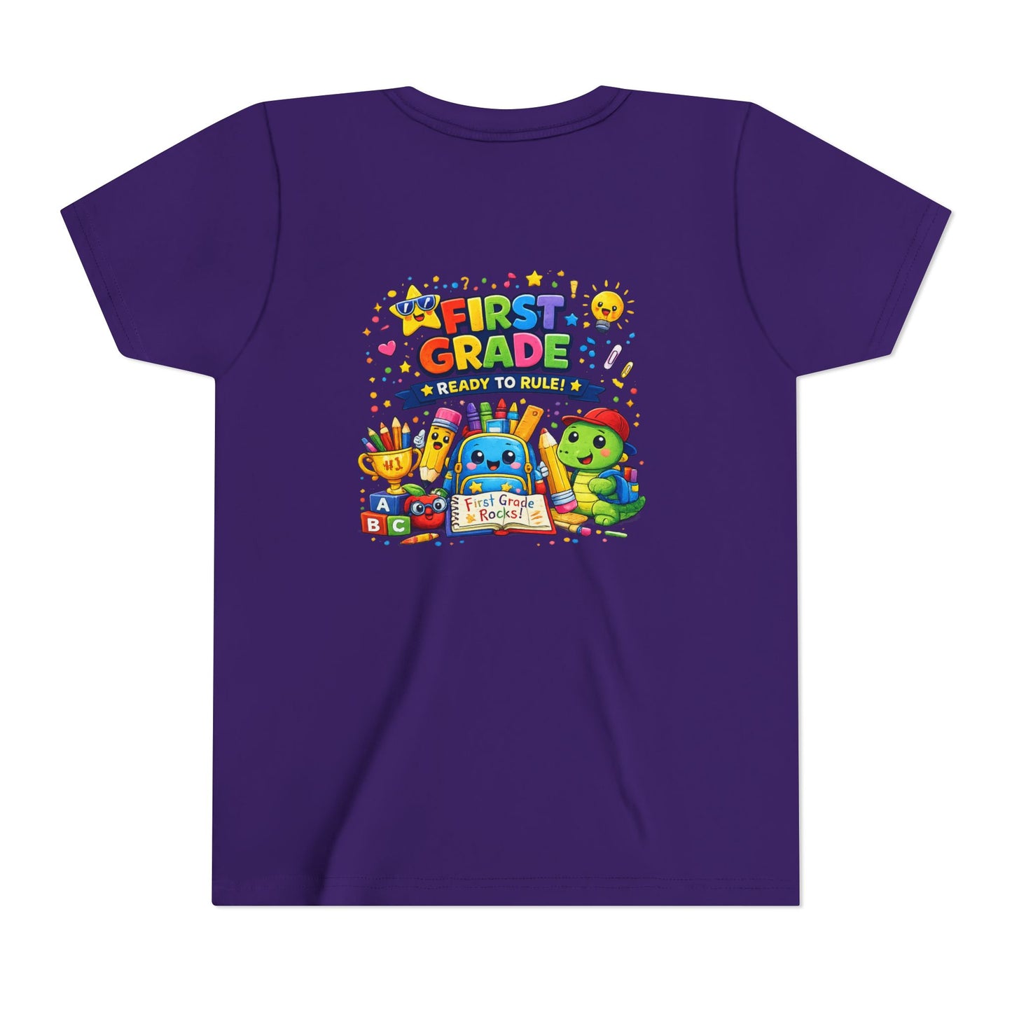 First Grade Youth T‑Shirt – "First Grade Ready to Rule" Cute Back-to-School Tee