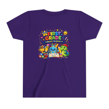 First Grade Youth T‑Shirt – "First Grade Ready to Rule" Cute Back-to-School Tee