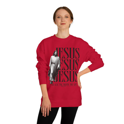 Jesus Crewneck Sweatshirt – The Way The Truth The Life Religious Pullover