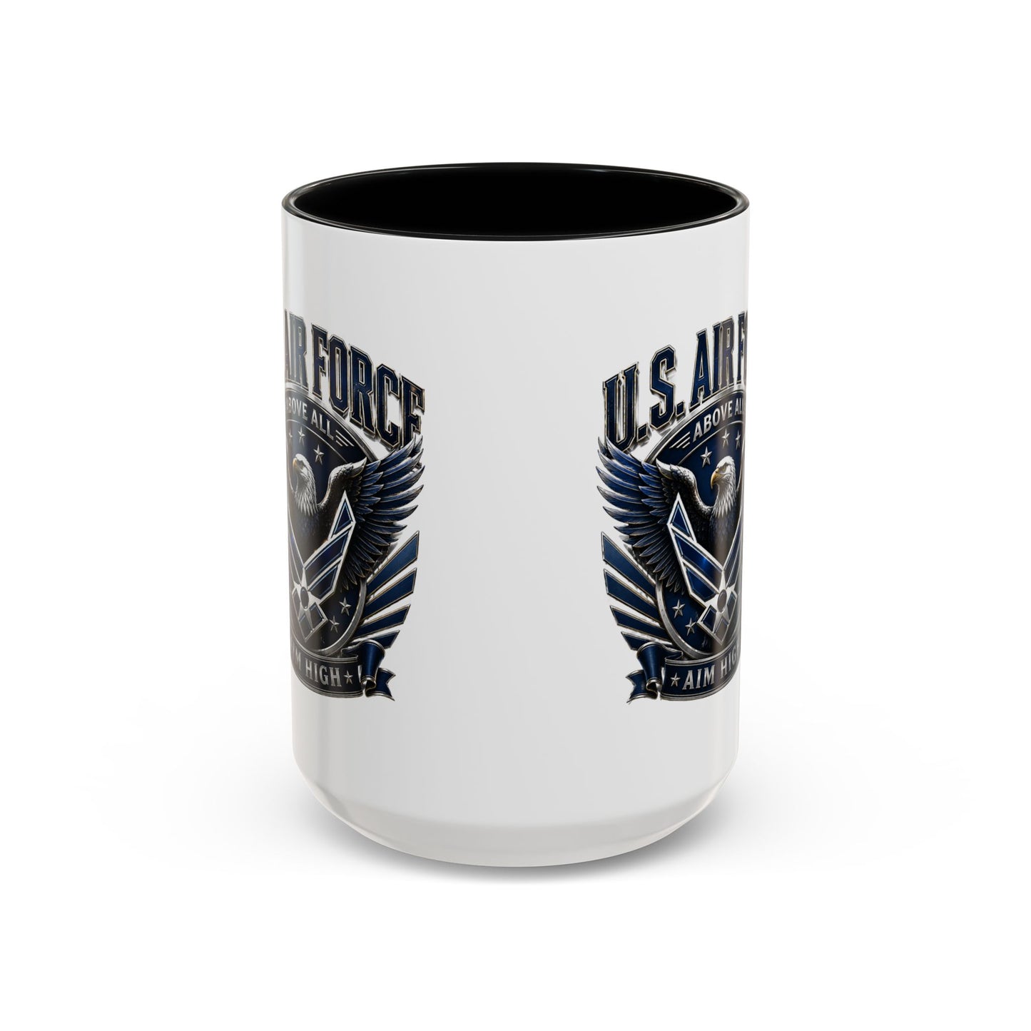 U.S. Air Force Eagle Coffee Mug – "Aim High" Accent Ceramic Mug (11/15oz)