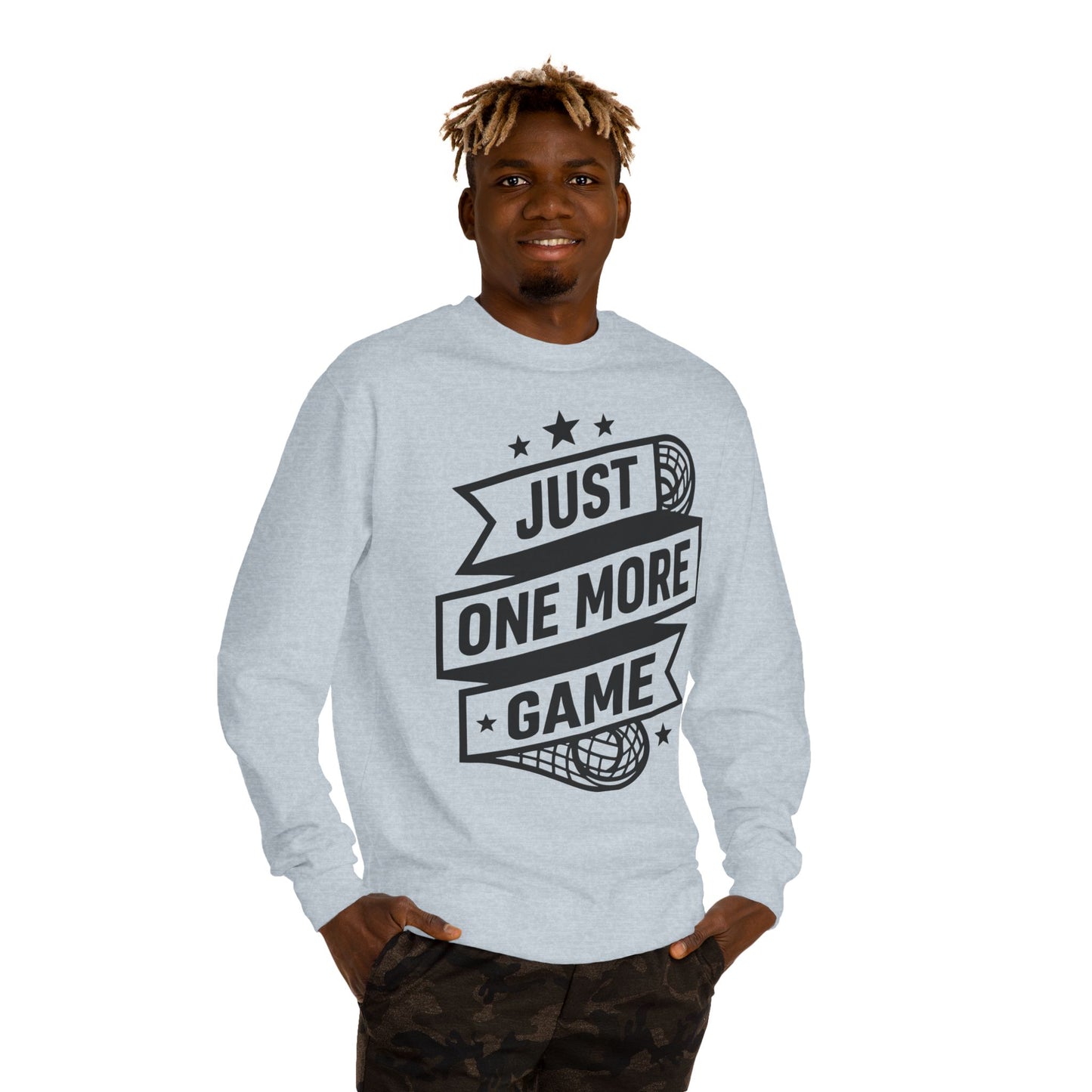 Just One More Game Sweatshirt - Lacrosse Player Crewneck