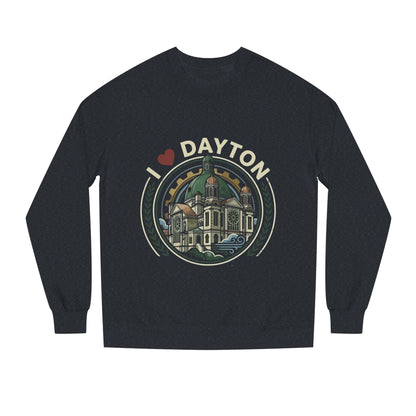 I  Dayton Crewneck Sweatshirt — Retro City Landmark Pullover