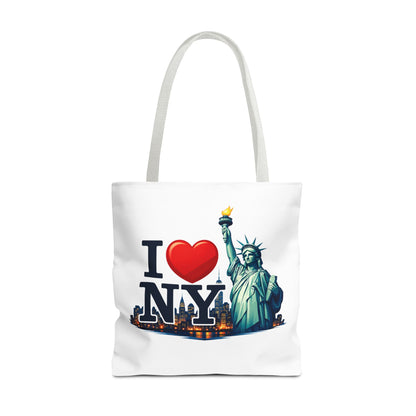 I  NY Statue of Liberty Tote Bag — New York City Souvenir Canvas Tote