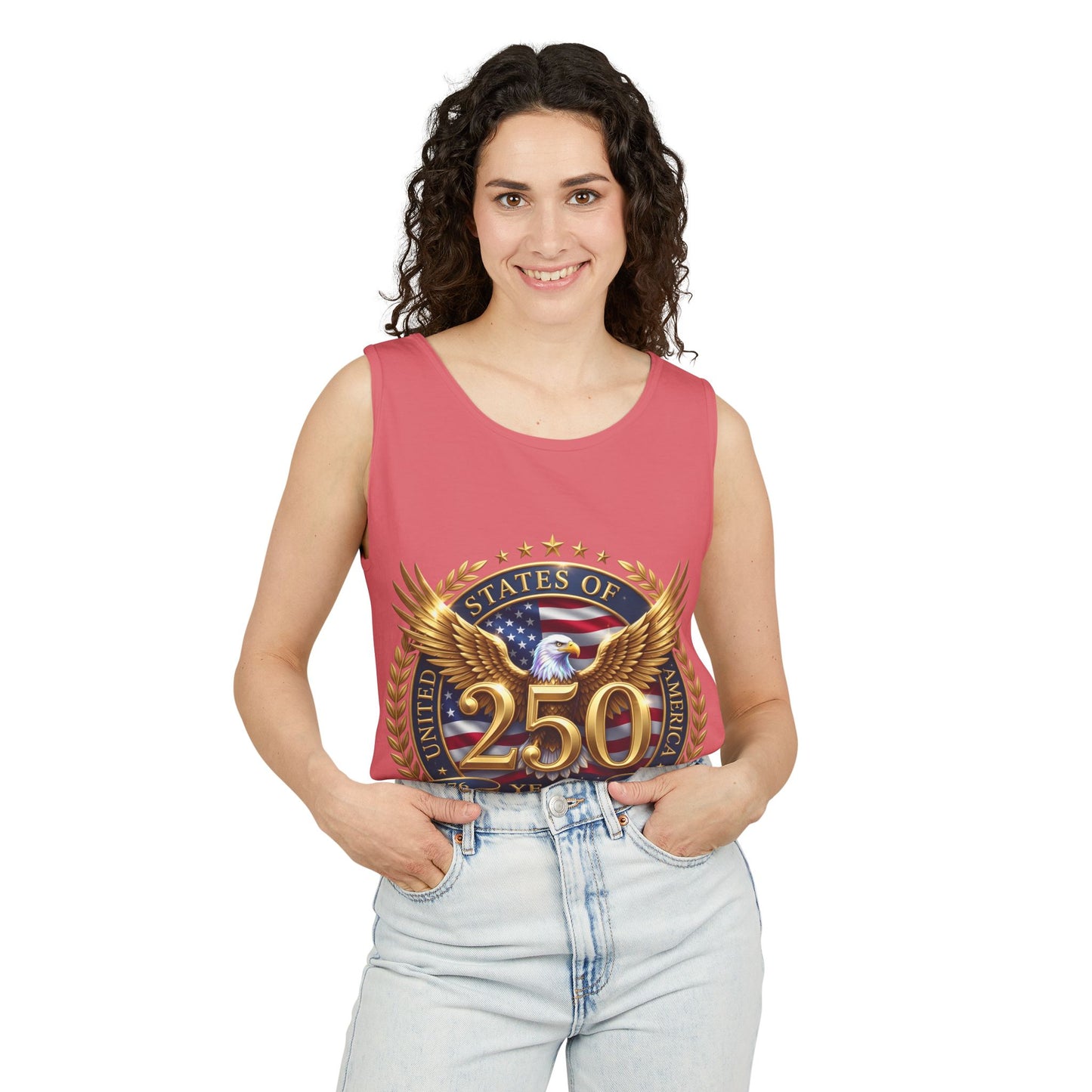 250 Years Anniversary Eagle Tank Top — United States Bicentennial Celebration Tee