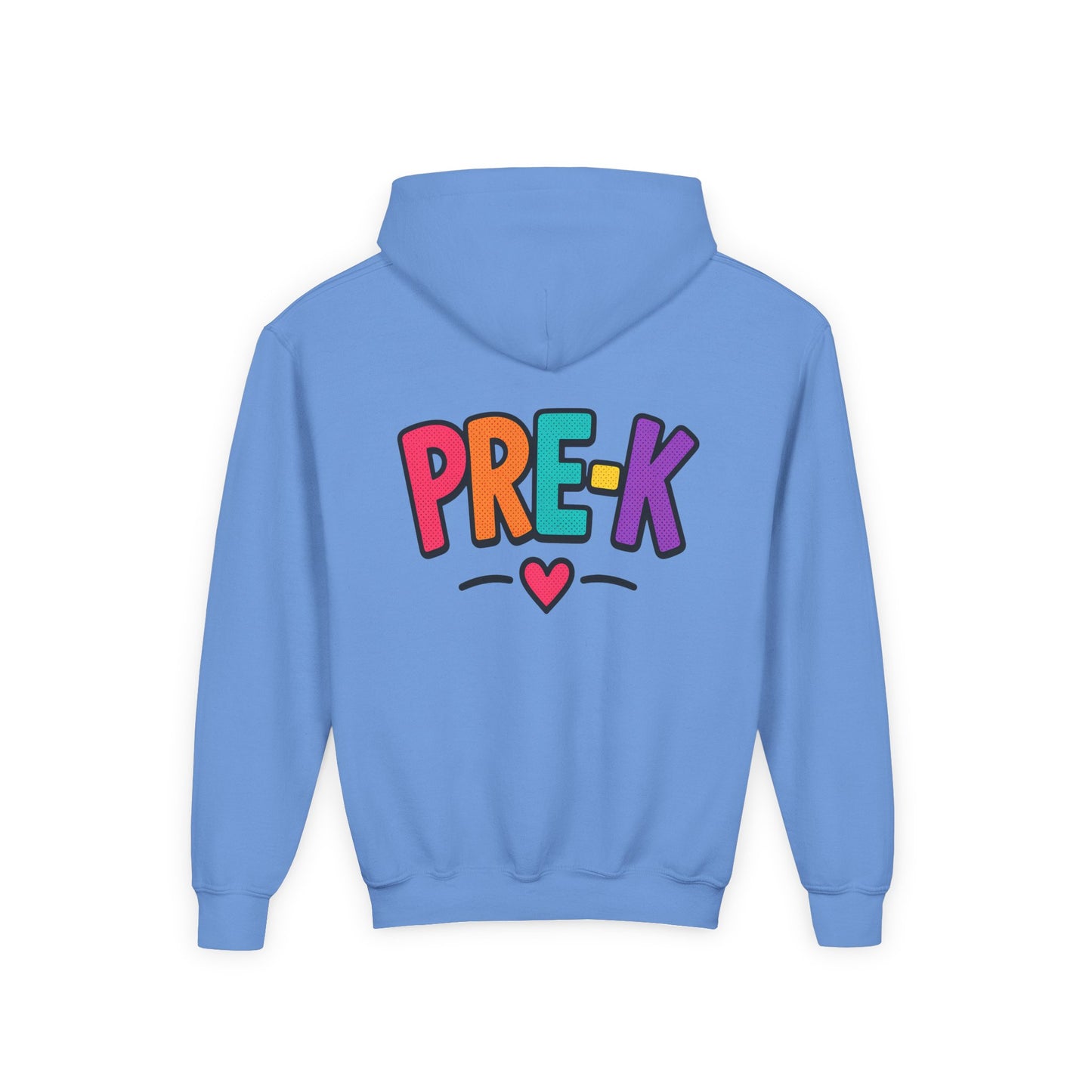 Pre-K Kids Hoodie — Colorful Cute Pre-K School Hooded Sweatshirt for Toddlers