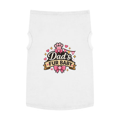 Dad's Fur Baby Pet Tank Top — Cute Paw Print Dog Shirt for Father's Day