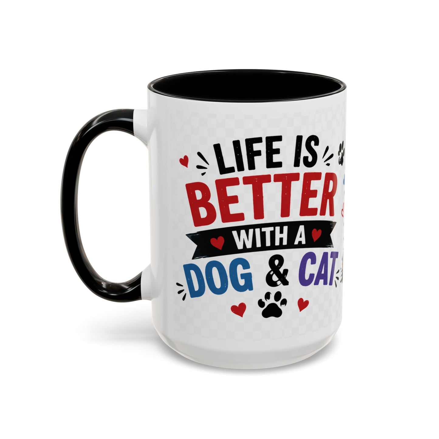 Dog and Cat Coffee Mug — 'This Is My Healer I'm A Cat' Cute Pet Lover Accent Mug (11/15oz)
