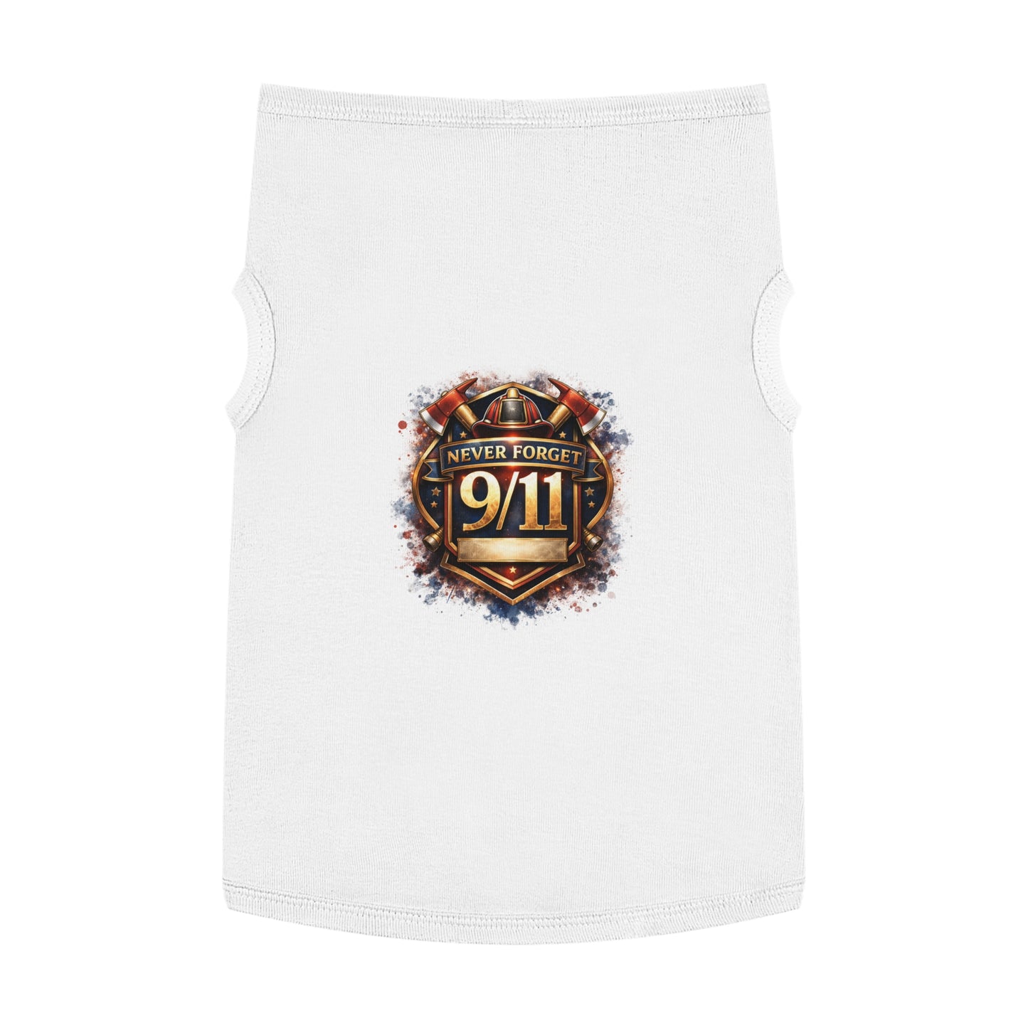 Pet Tank Top - "Never Forget 9/11" Memorial Dog Shirt