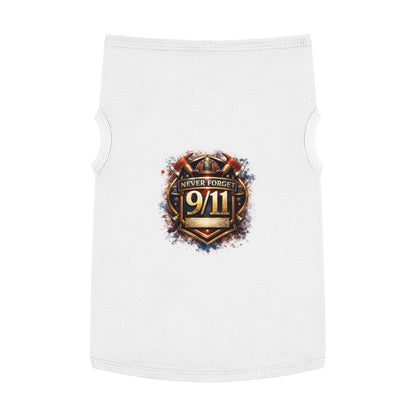 Pet Tank Top - "Never Forget 9/11" Memorial Dog Shirt