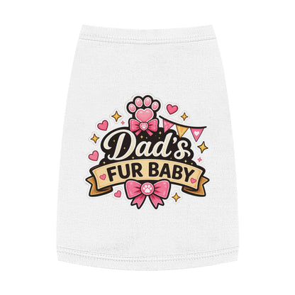 Dad's Fur Baby Pet Tank Top — Cute Paw Print Dog Shirt for Father's Day