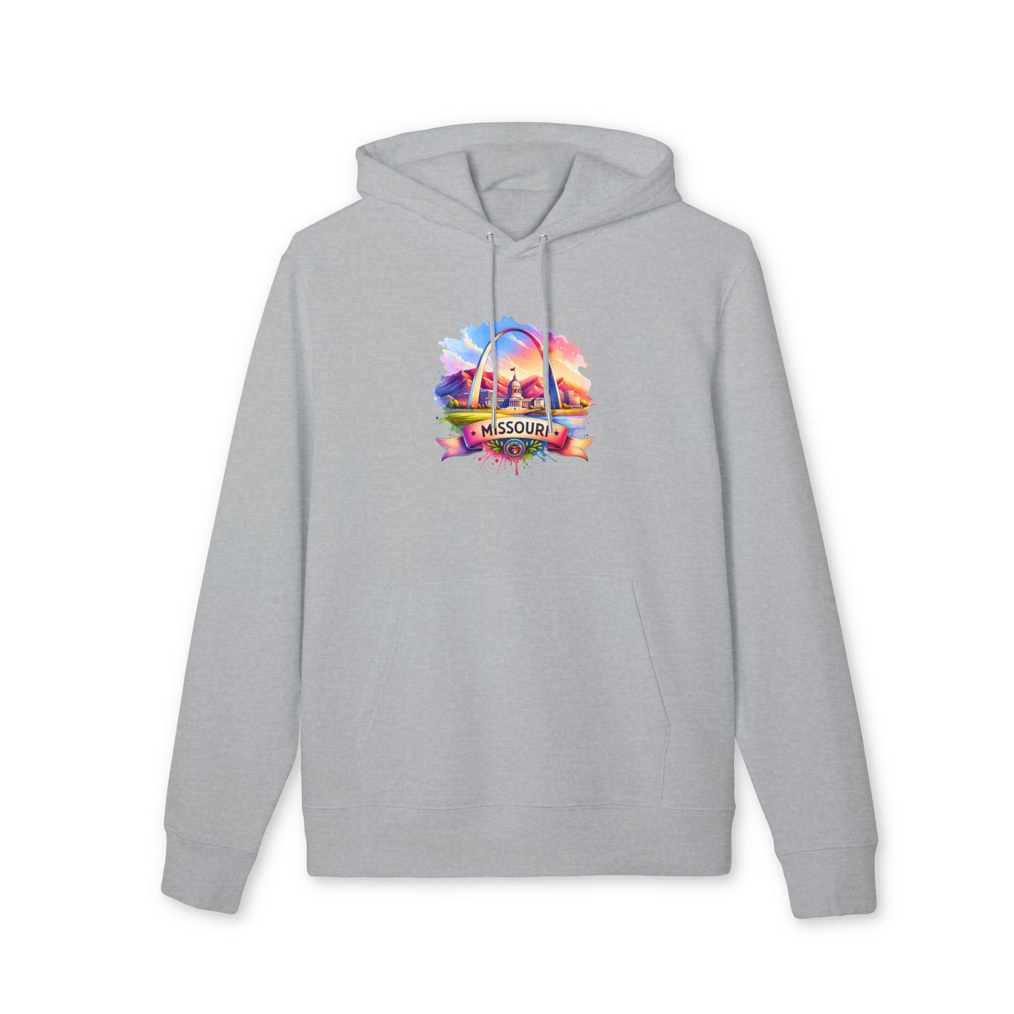 Missouri St. Louis Arch Hoodie — Colorful Sunset State Pride Pullover