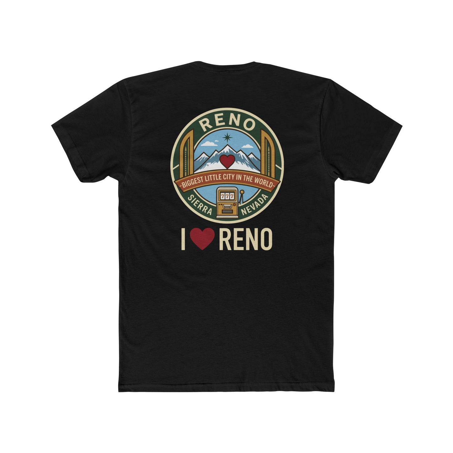 Reno Vintage Badge T-Shirt — I  Reno Retro Cityscape Tee