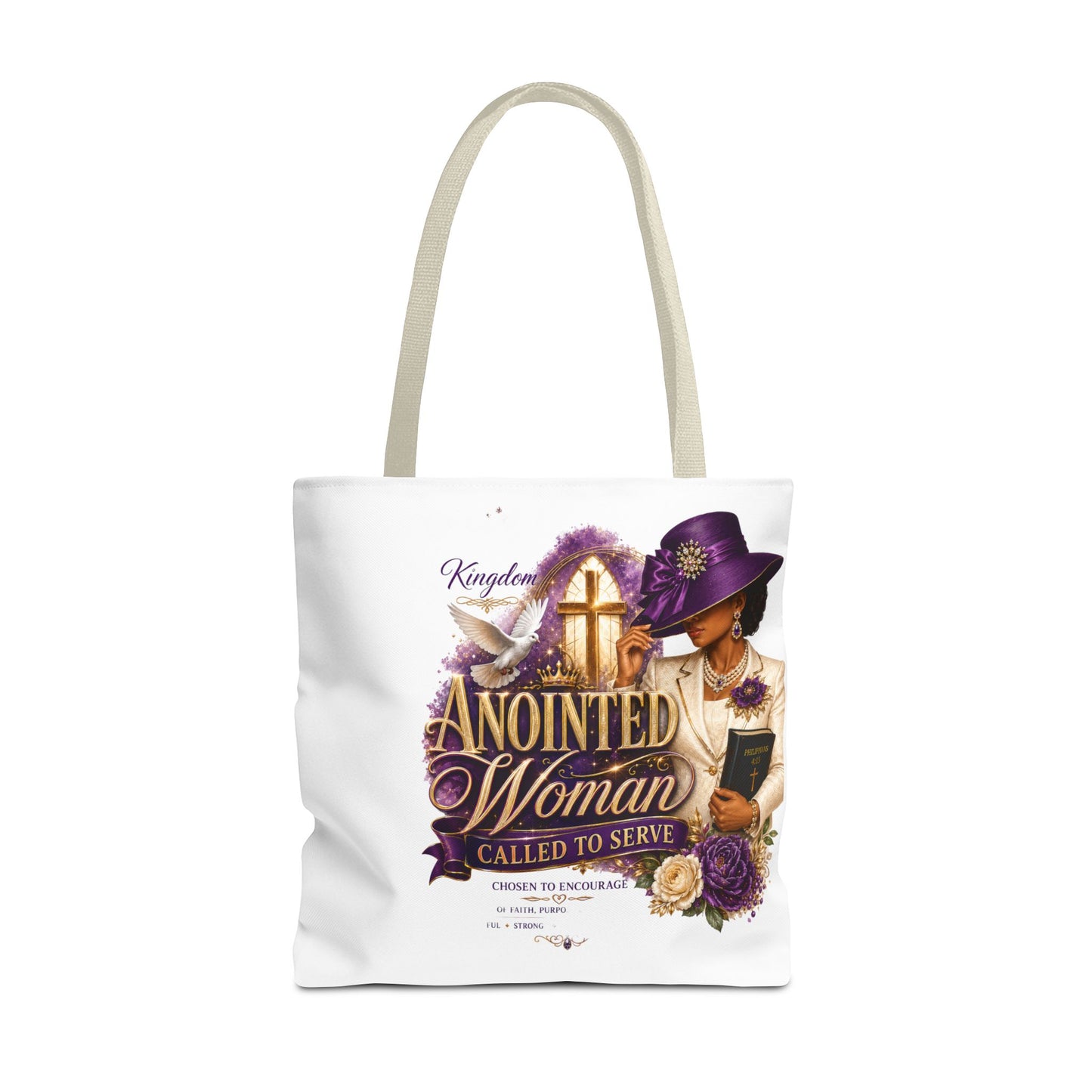 Anointed Woman Tote Bag – 'Called to Serve' Faithful Church Purse