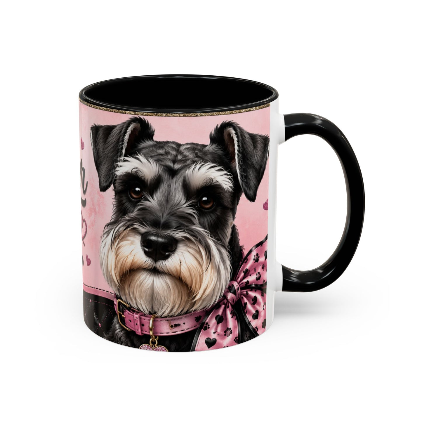 Schnauzer Coffee Mug — "Messy Beard, Big Heart" Accent Mug (11/15oz)