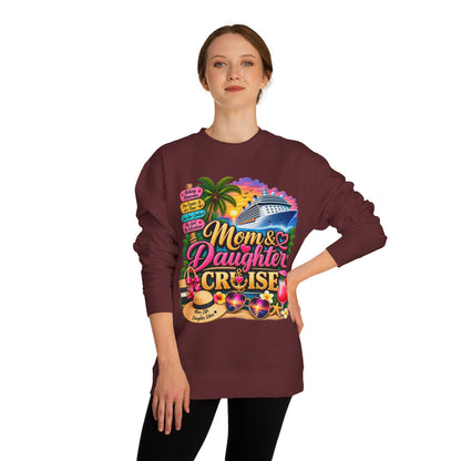 Mom & Daughter Cruise Sweatshirt — Tropical Vacation Cruise Crewneck