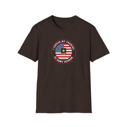I Served My Country U.S. Army Veteran T‑Shirt