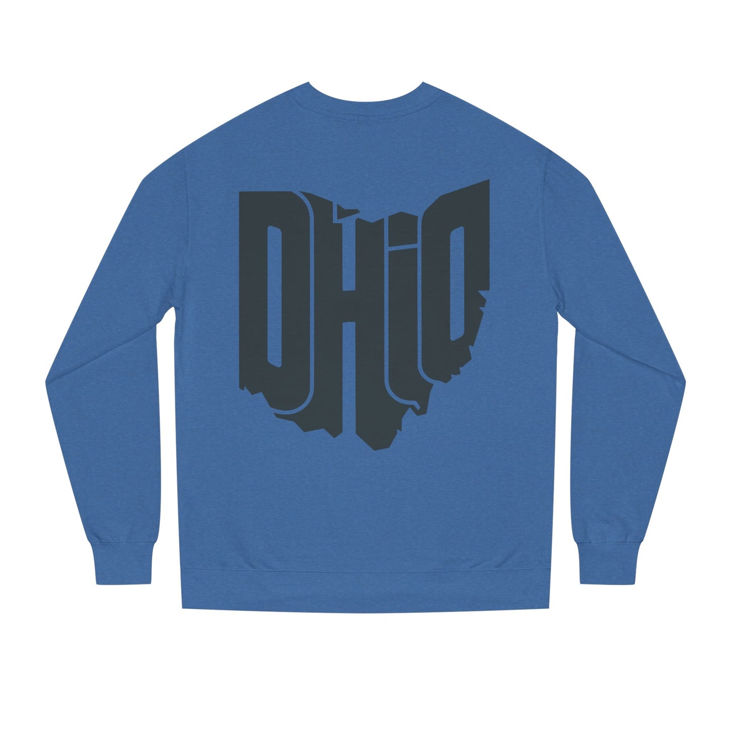 Ohio State Outline Crewneck Sweatshirt — Bold 'OHIO' Map Graphic
