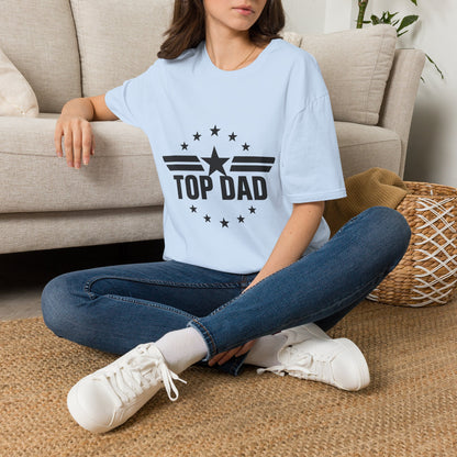 Top Dad T-Shirt — Retro Star Emblem Father's Day Tee