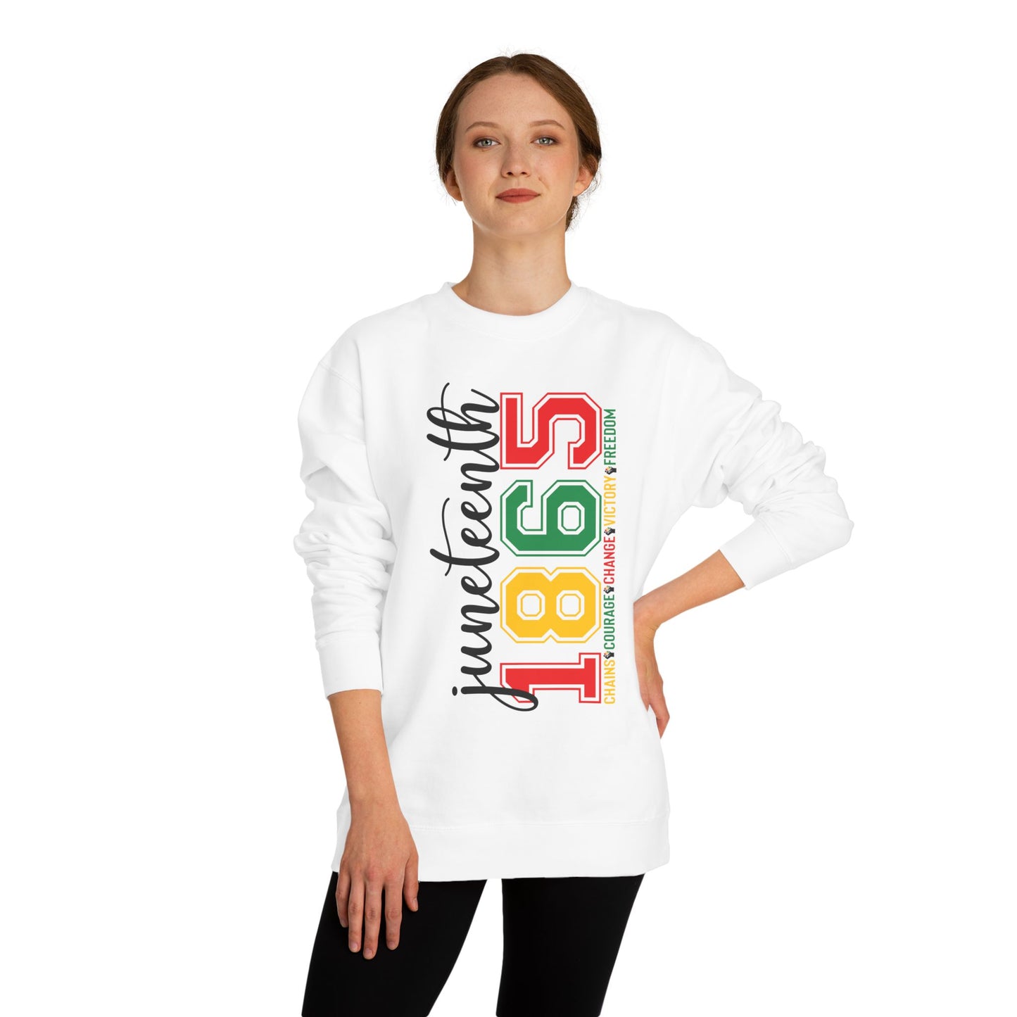 Juneteenth 1865 Crewneck Sweatshirt – Black History Celebration Pullover