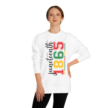 Juneteenth 1865 Crewneck Sweatshirt – Black History Celebration Pullover