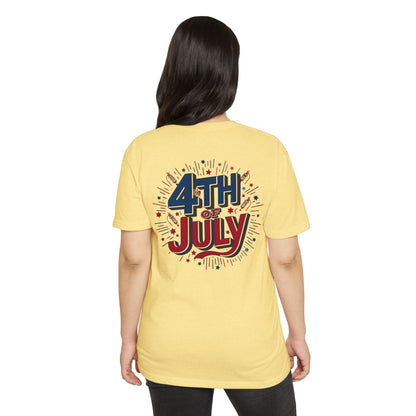 4th of July Graphic T-Shirt — Patriotic Fireworks Tee