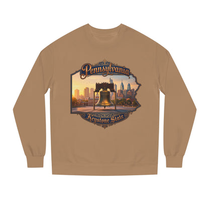 Pennsylvania Keystone State Sweatshirt — Liberty Bell & City Skyline Crewneck