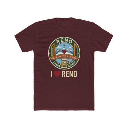 Reno Vintage Badge T-Shirt — I  Reno Retro Cityscape Tee