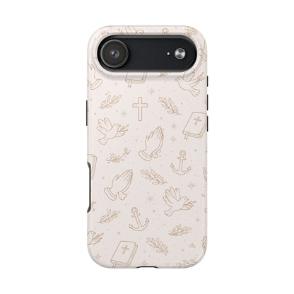 Symbols of Grace Phone Case | Christian Floral iPhone Case