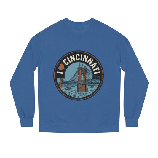Cincinnati Bridge Crewneck Sweatshirt — I  Cincinnati Graphic