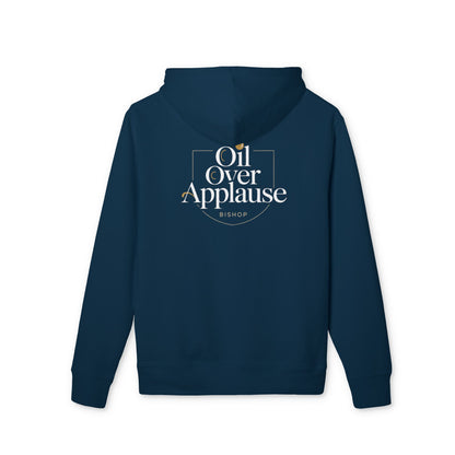 Oil Over Applause Hoodie — Minimalist Logo Pullover