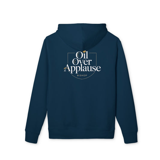 Oil Over Applause Hoodie — Minimalist Logo Pullover