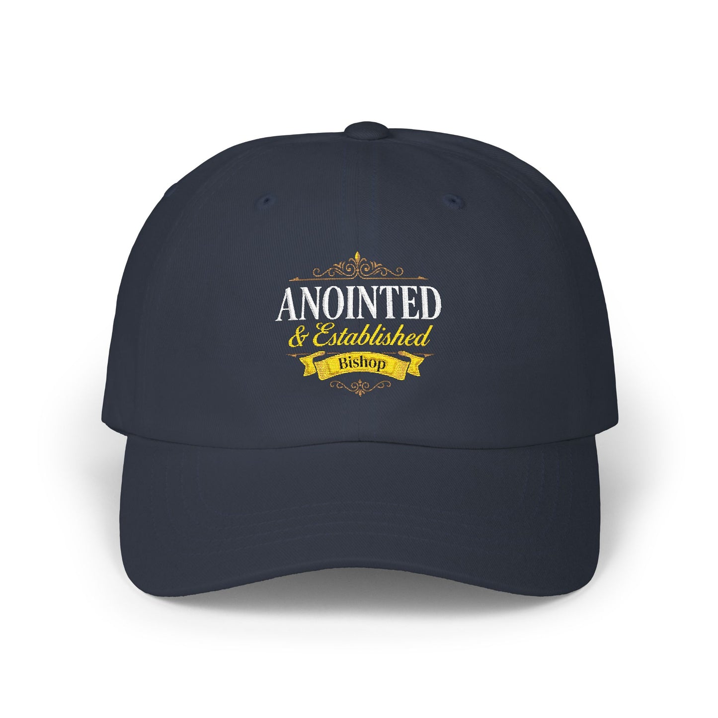 Anointed & Established Dad Cap — Embroidered Christian Baseball Hat