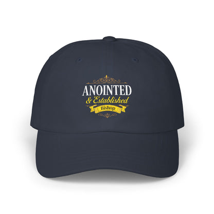 Anointed & Established Dad Cap — Embroidered Christian Baseball Hat