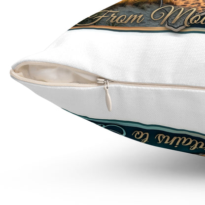North Carolina Lighthouse Coastal Pillow — From Mountains to Coast Decorative Throw Pillow