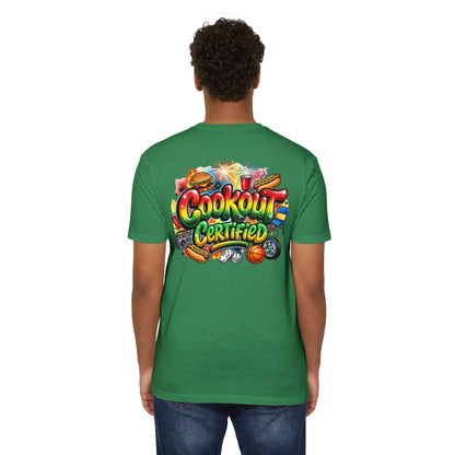 Cookout Certified T-Shirt — BBQ Party Graphic Tee for Summer, Family Gatherings & 4th of July