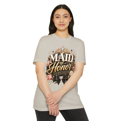 Maid of Honor T-Shirt — Floral Bridal Party Tee