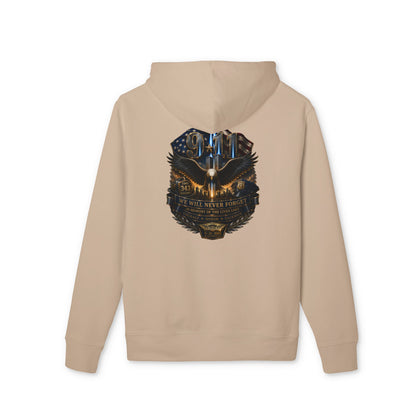 Eagle Shield Graphic Hoodie — 'You Never Walk Alone' Patriotic Bird Pullover
