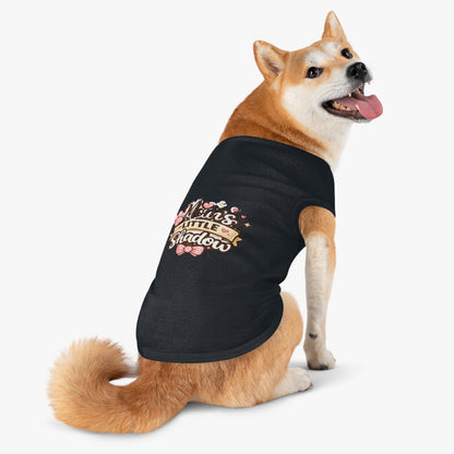 Pet Tank Top — "Mom's Little Shadow" Cute Paw Print Dog Tank